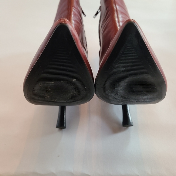 9 west leather ankle boots size 6 - Picture 2 of 3